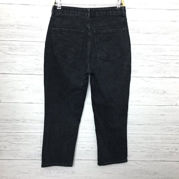 ASOS Jeans Women's Faded Black Ankle Jeans High Rise size 28 length 25" - Picture 2 of 9